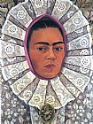 Frida Kahlo Canvas Paintings - FridaKahlo-Self-Portrait-1948